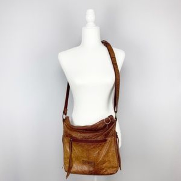 Lucky Brand Handbags - LUCKY BRAND Brown Leather Crossbody Messenger Bag